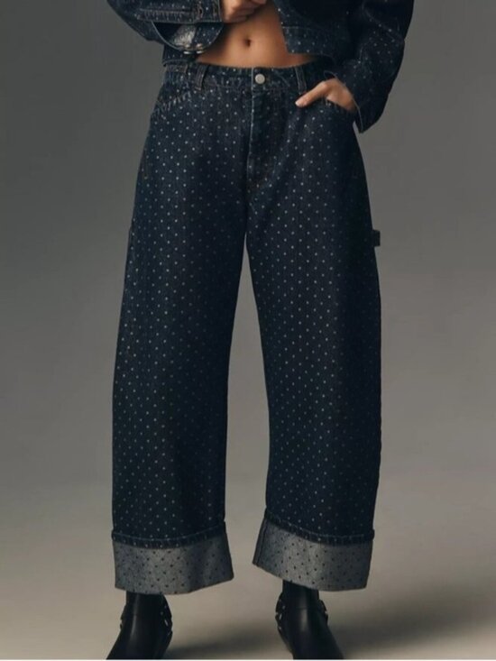 Anthropologie Denim - NWT Size 30- The Kayden Carpenter High Rise Barrel Jeans by Pilcro (NWT US$168)